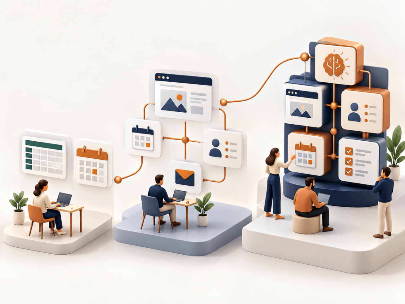 Three Approaches to Organize Business Technology