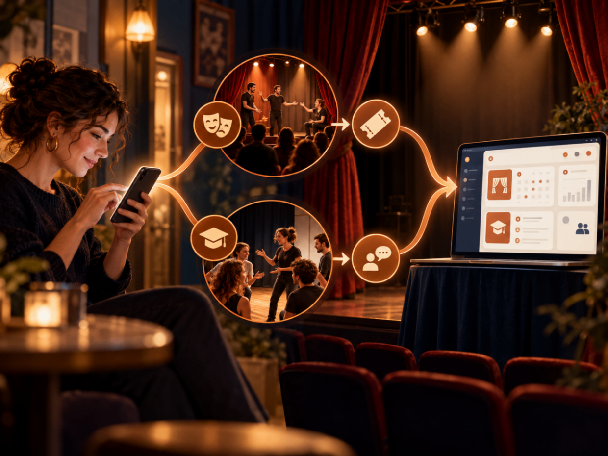 From phone discovery to stage or classes